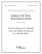 Great Is Thy Faithfulness SATB choral sheet music cover